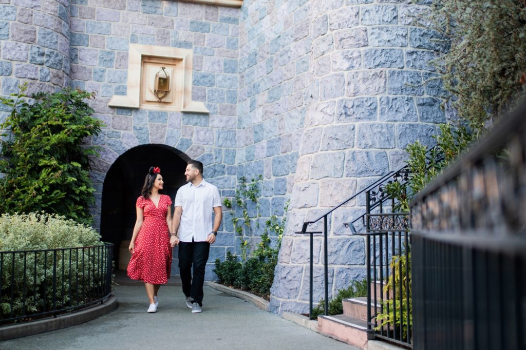 Disneyland Engagement Pictures at the Castle