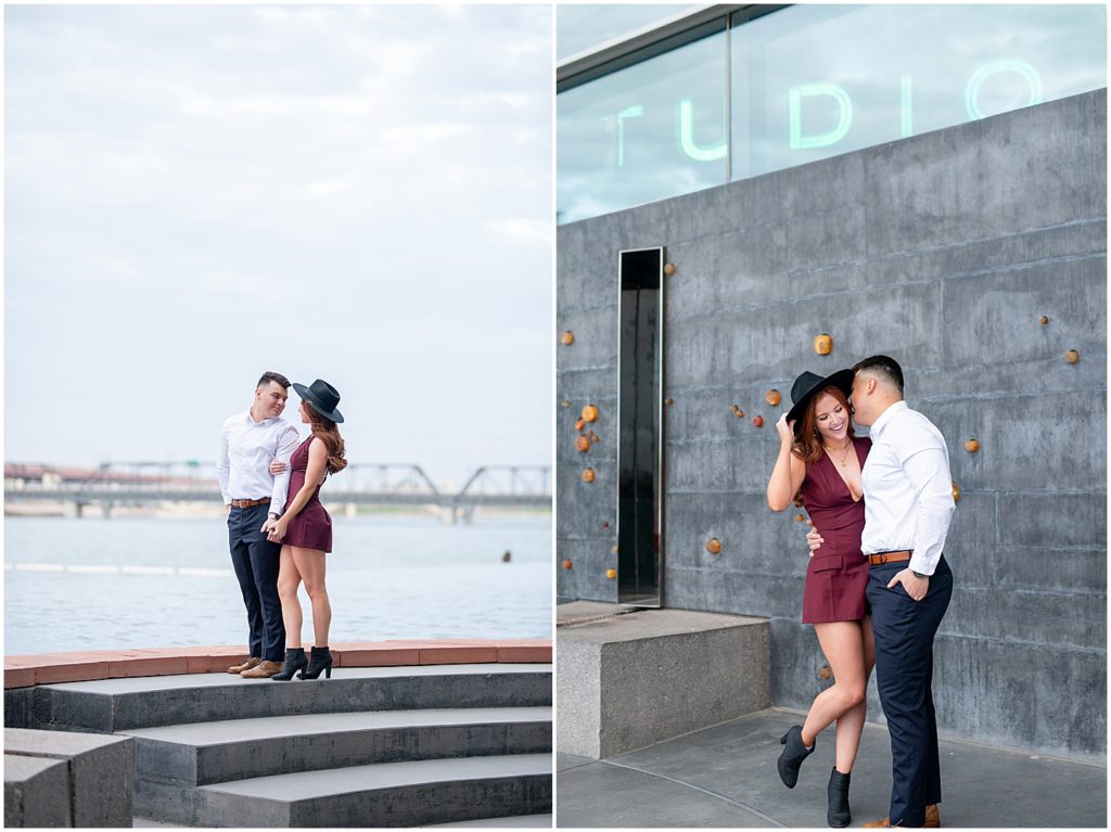 Couple's session at Tempe Center of the Arts