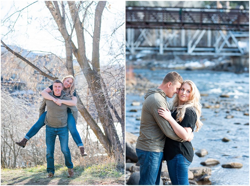 Durango Engagement session on the river