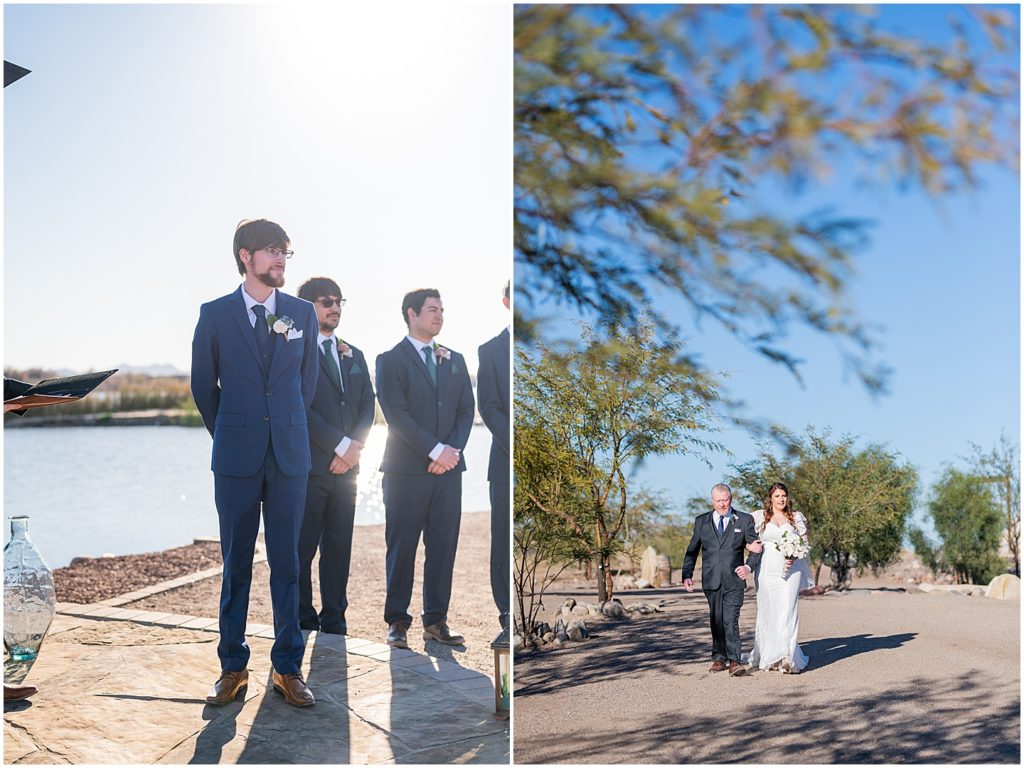 Wedding at Hidden Lake ceremony