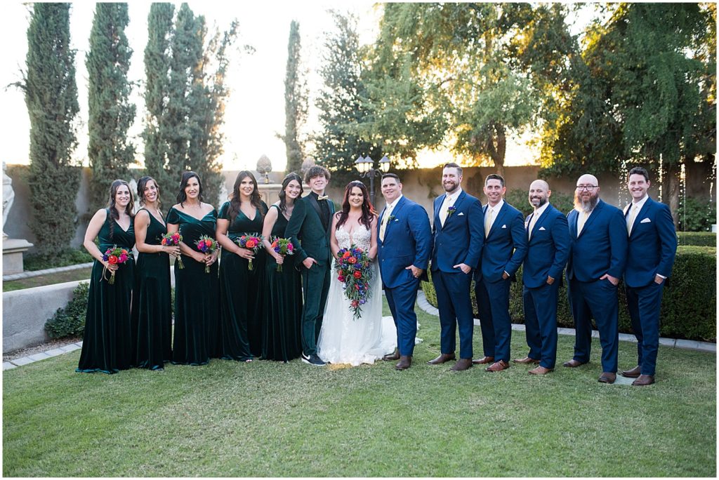 Bridal party at the Ashley Castle