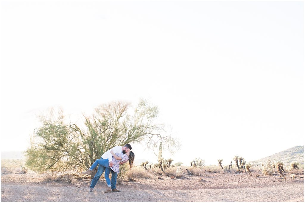 Sonoran Desert engagement photos