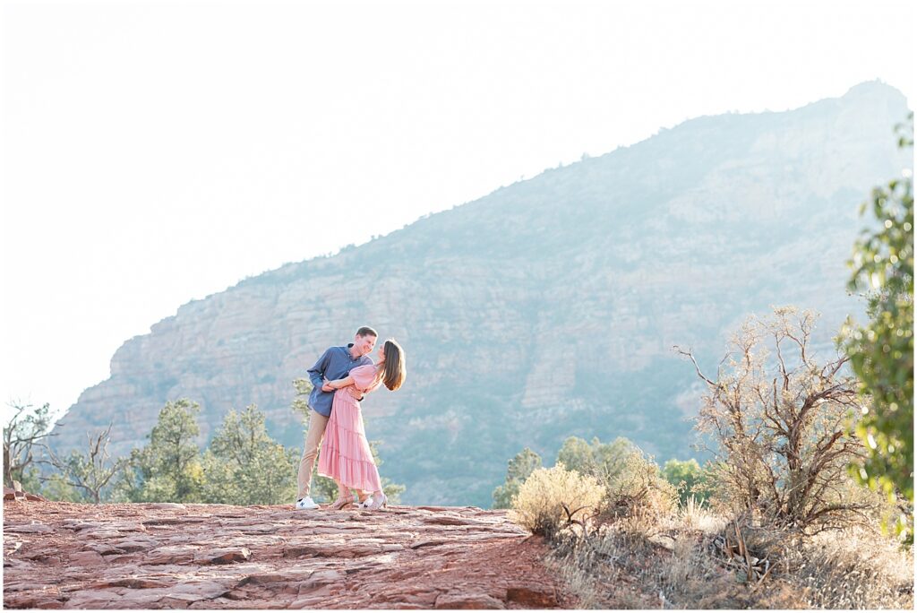 Sedona engagement session at Bell Rock